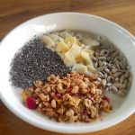 Banana Granula Coconut and Chia Seed Smoothie Bowl